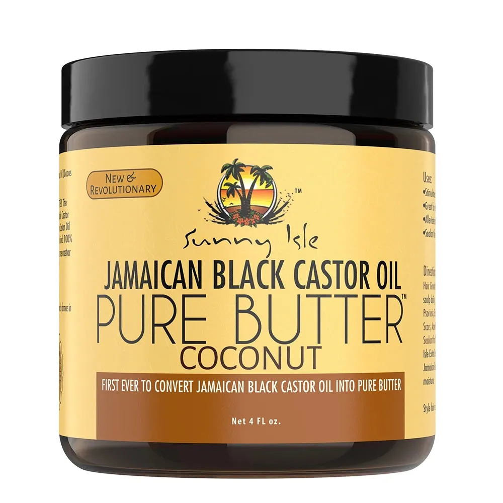 Sunny Isle Jamaican Black Castor Oil Pure Butter with Coconut 4 oz