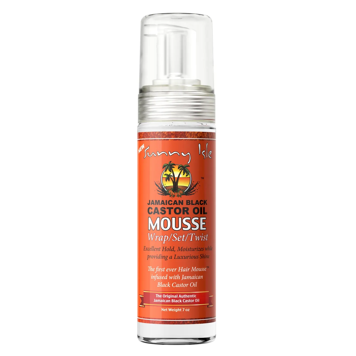 Sunny Isle Styling Mousse Wrap, Set, Twist 7oz Infused with Jamaican Black Castor Oil