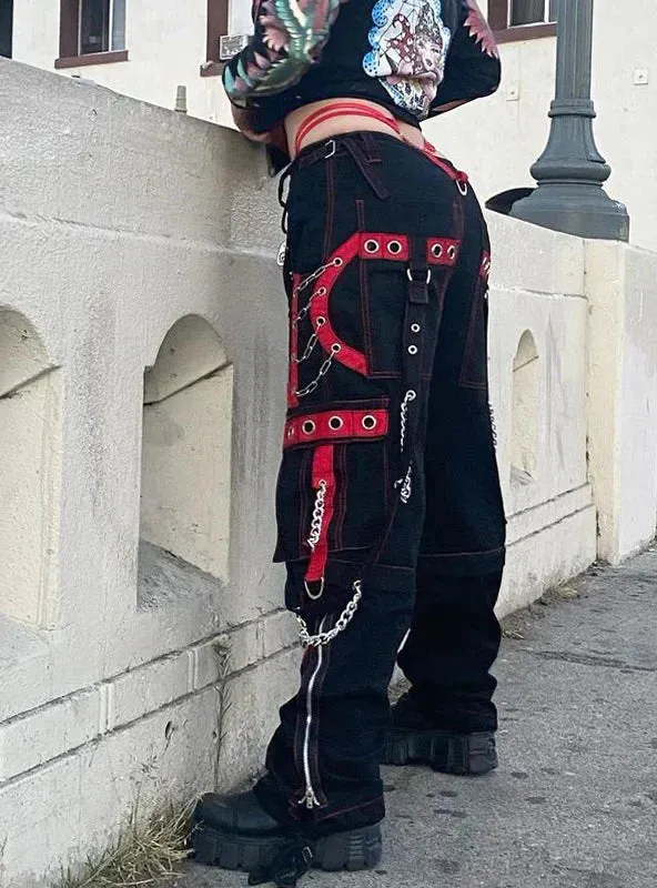 TastyHottie - HIGH WAIST STRAIGHT CHAIN PANT