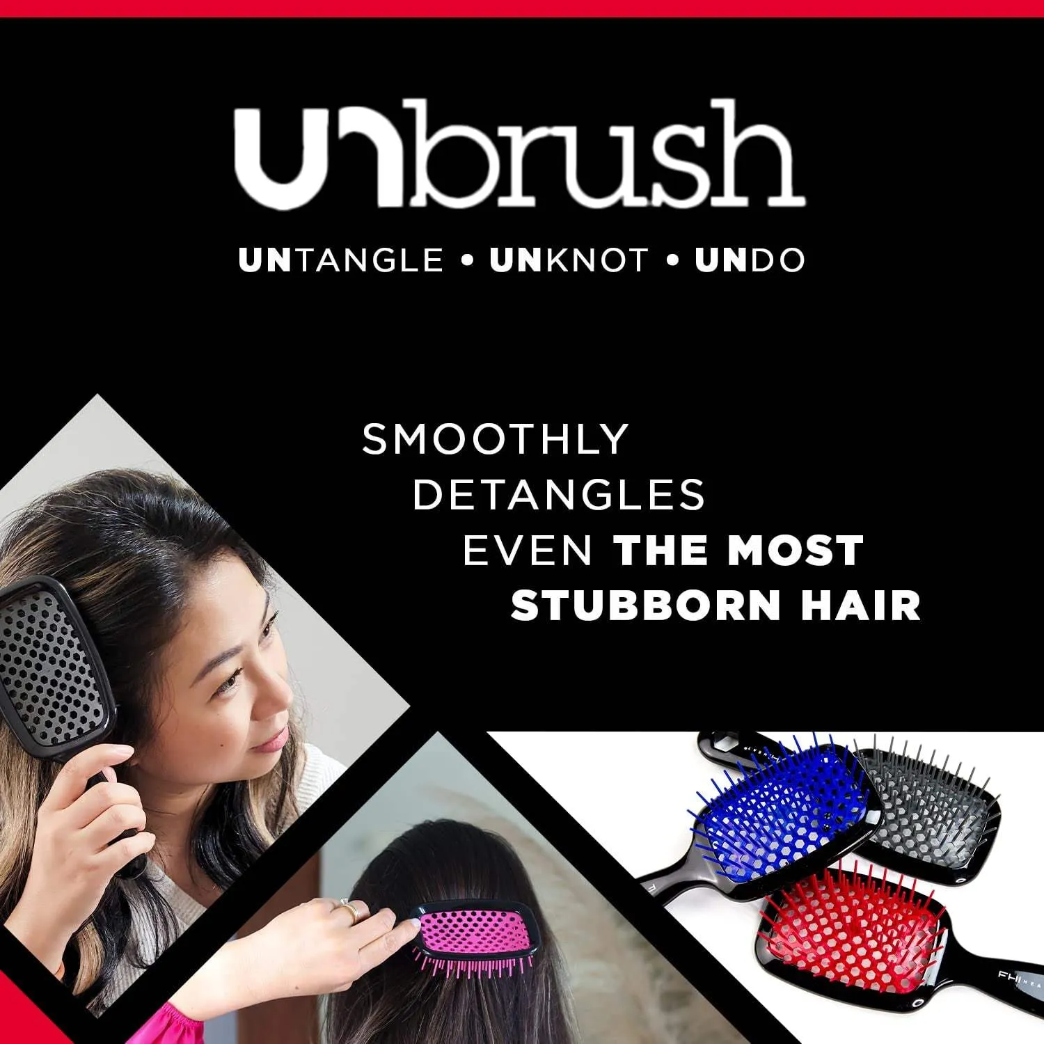 Unbrush Wet & Dry Detangling Brush for Coarse Hair