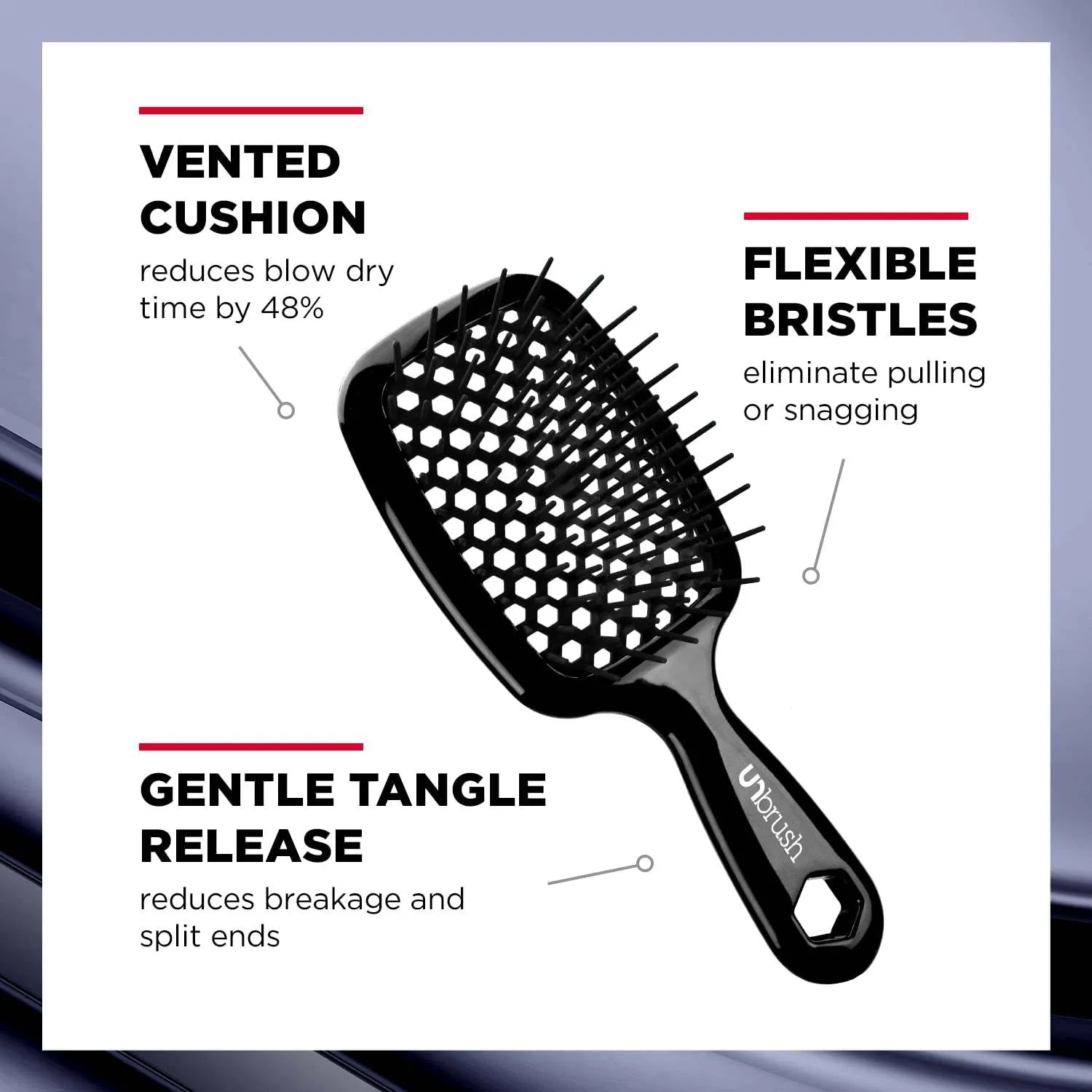 Unbrush Wet & Dry Detangling Brush for Coarse Hair