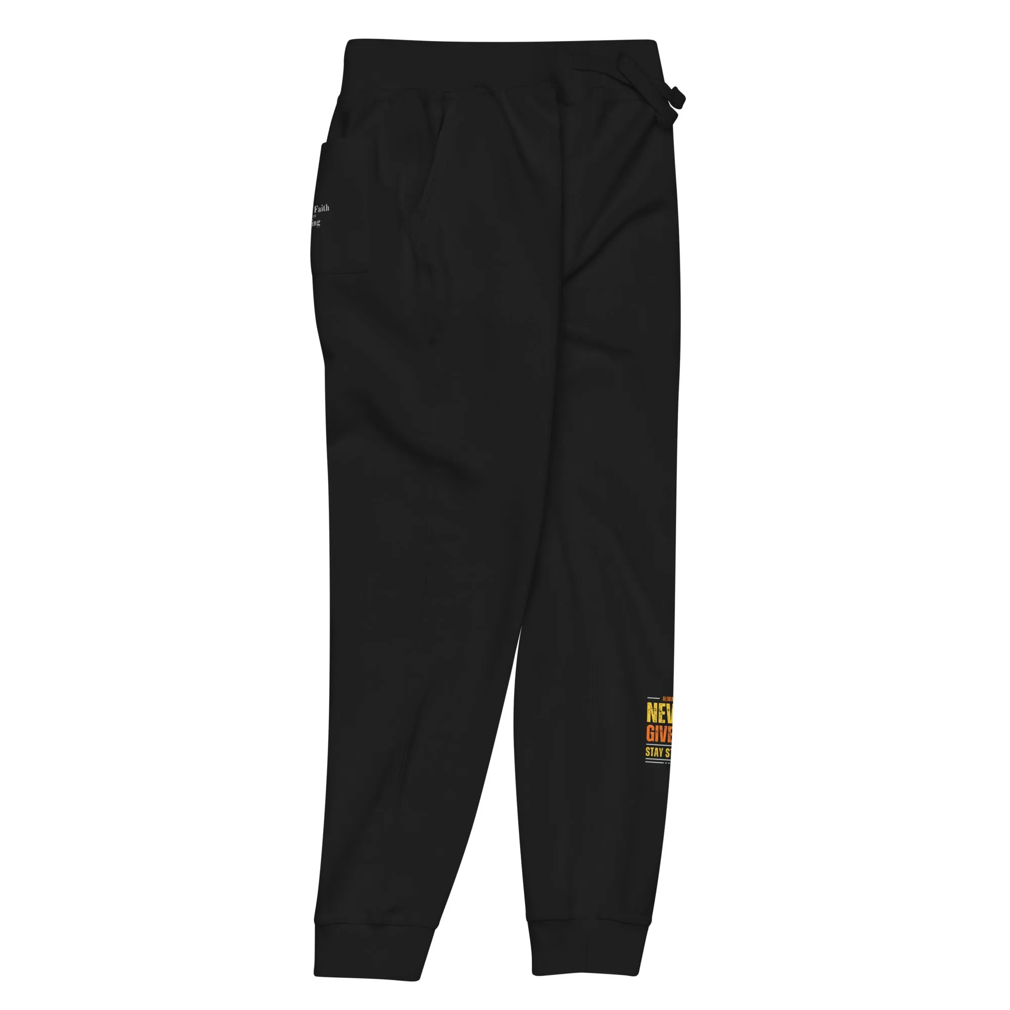 Unisex fleece sweatpants Black