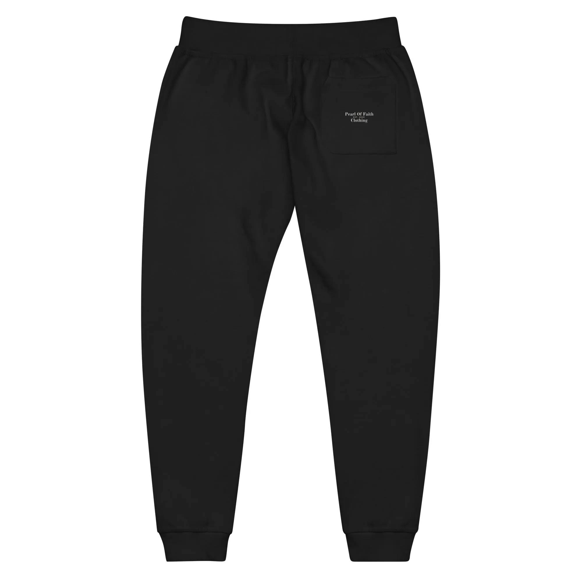 Unisex fleece sweatpants Black