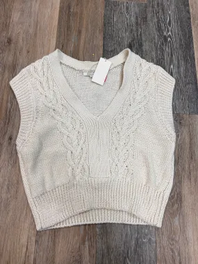 Vest Sweater By Z Supply In Cream, Size: L