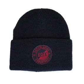 WeSC - Patched Puncho Beanie Hat - Navy Blazer SALE