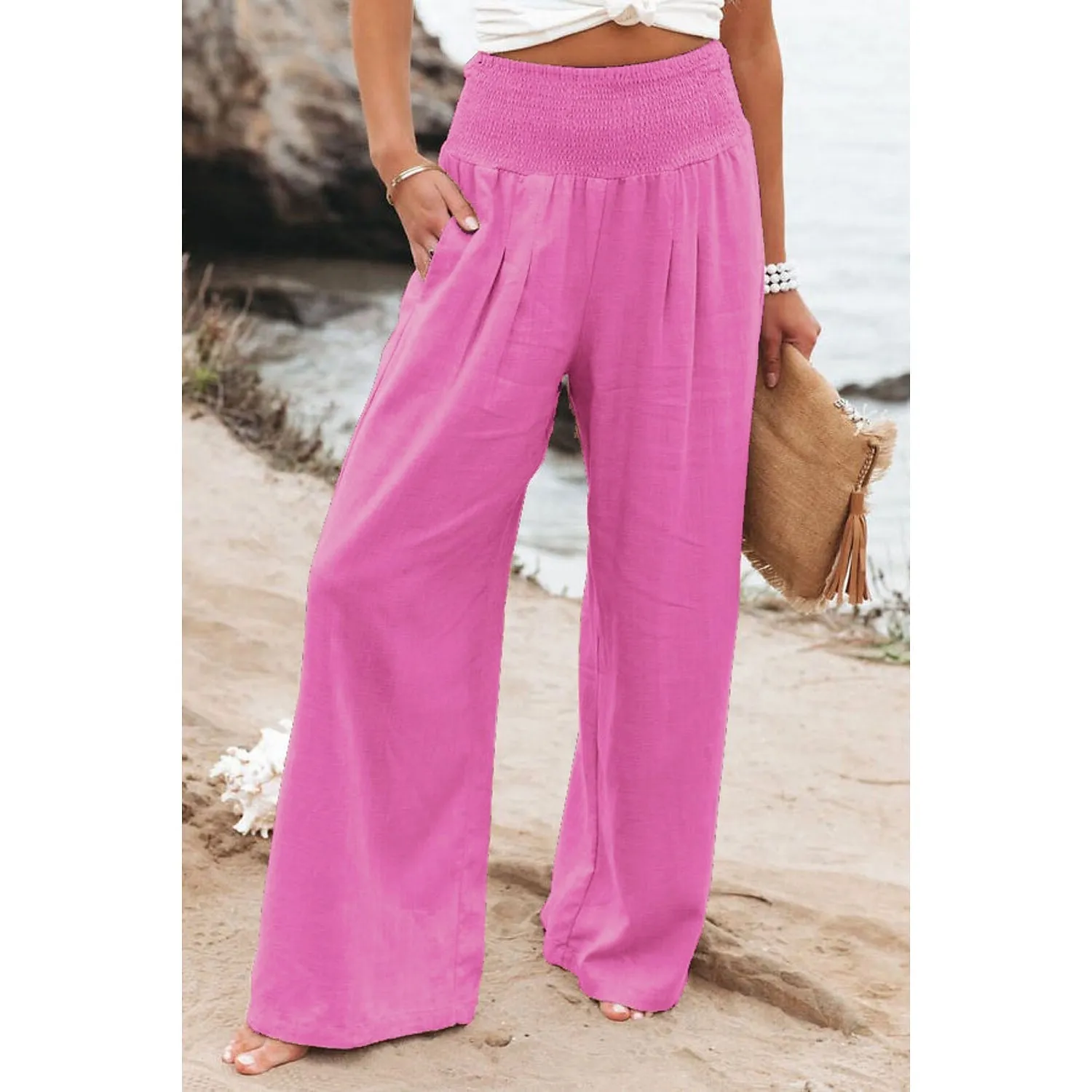 Women's High Waist Loose Wide Leg Pants