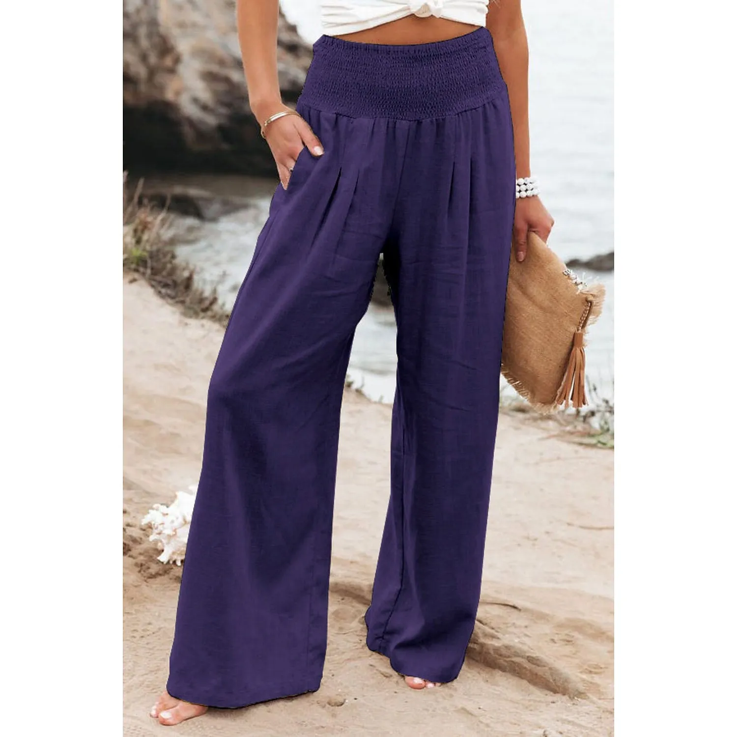 Women's High Waist Loose Wide Leg Pants