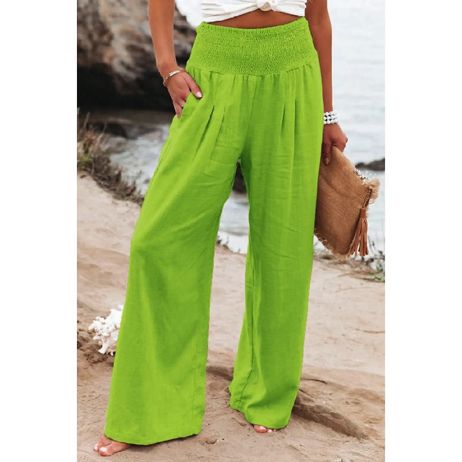 Women's High Waist Loose Wide Leg Pants