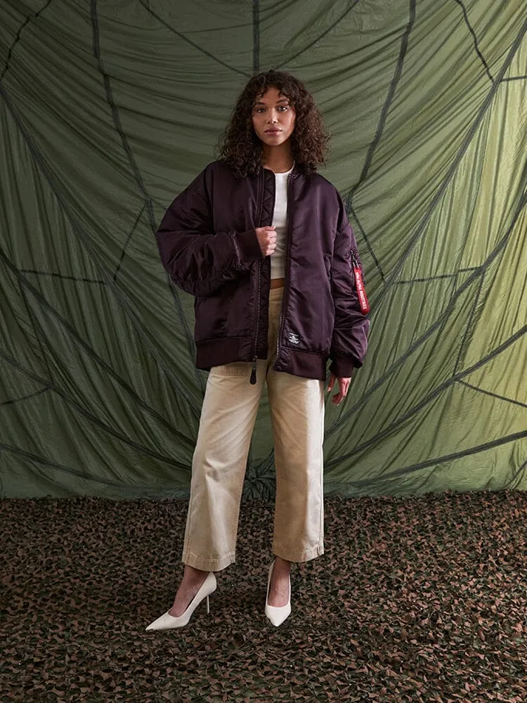 WOMEN'S OVERSIZED MA-1 MOD BOMBER JACKET (SEASONAL)