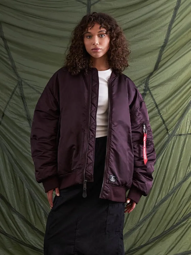 WOMEN'S OVERSIZED MA-1 MOD BOMBER JACKET (SEASONAL)