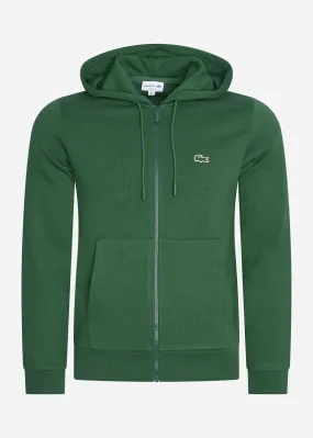 Zip through hoodie - green