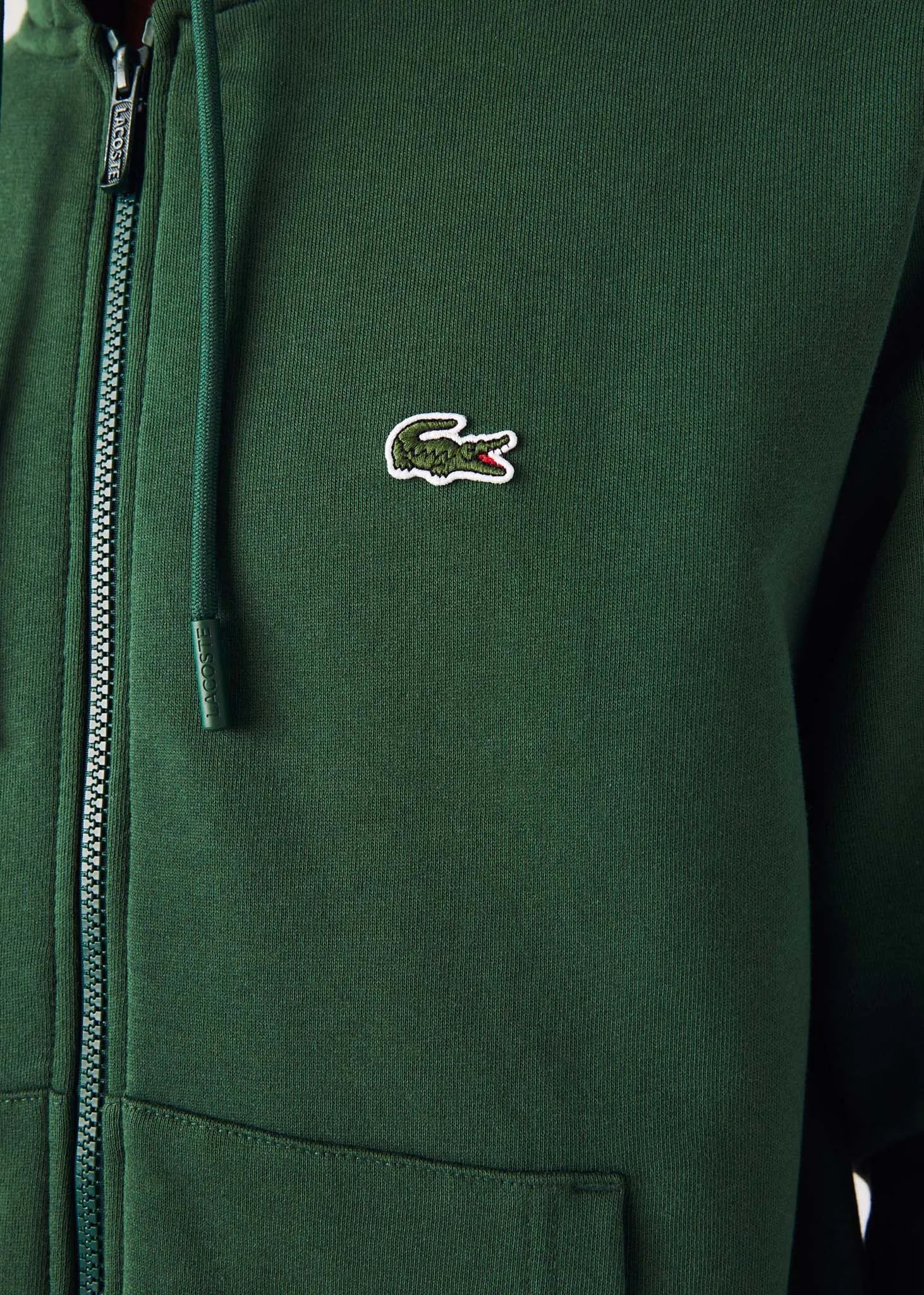 Zip through hoodie - green