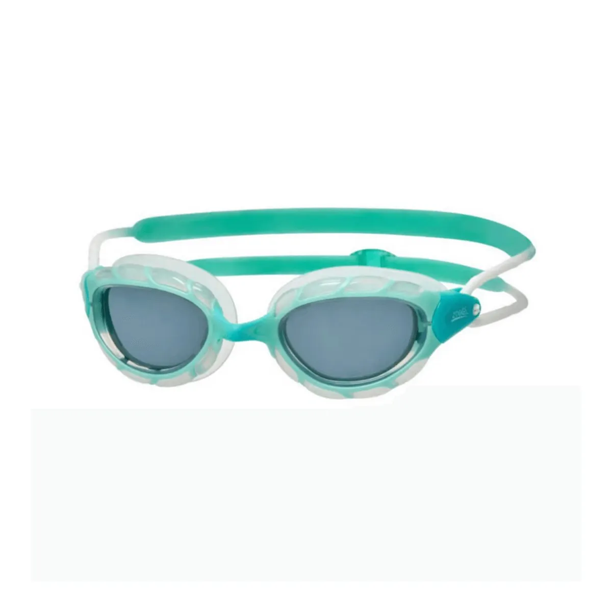 Zoggs Predator Regular Fit Swimming Goggles Turquoise Clear Lenses White